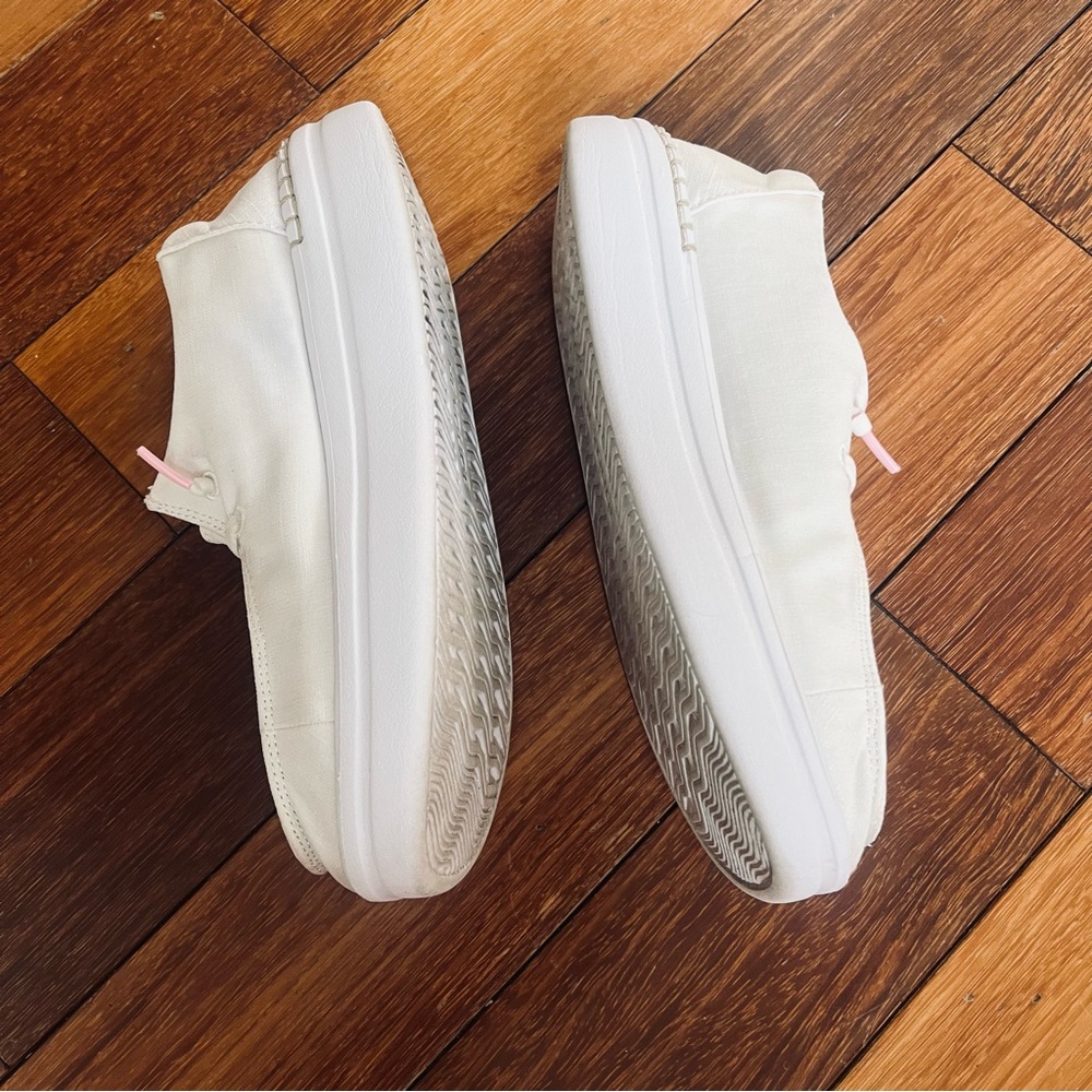 HEY DUDE WENDY RISE SNEAKER in SPARKLE WHITE Sz 5 - Picture 6 of 12